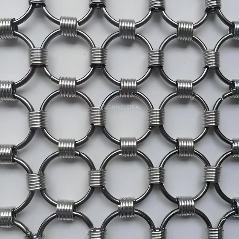 Innovative Stainless Steel Decorative Ring Curtain Mesh